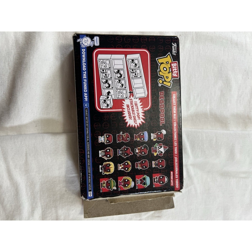 Funko Bitty Pop Deadpool 4 Pack Marvel Mini Figures Set with Display Shelf - Picture 5 of 8